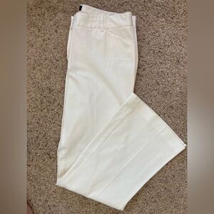 Body By Victoria NWOT Christie Fit Cream high waist wider leg trousers